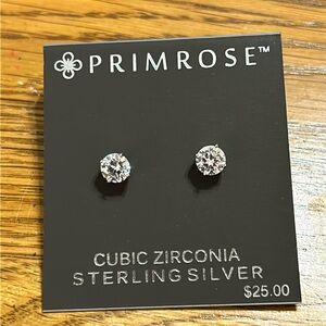 Primrose Sterling silver stud earrings